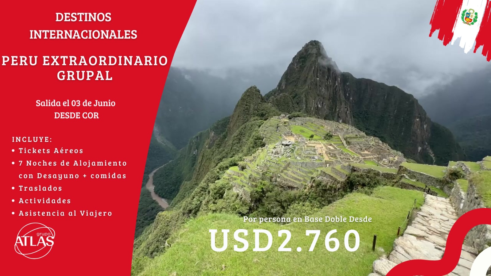 DESTINOS INTERNACIONALES: PERU
