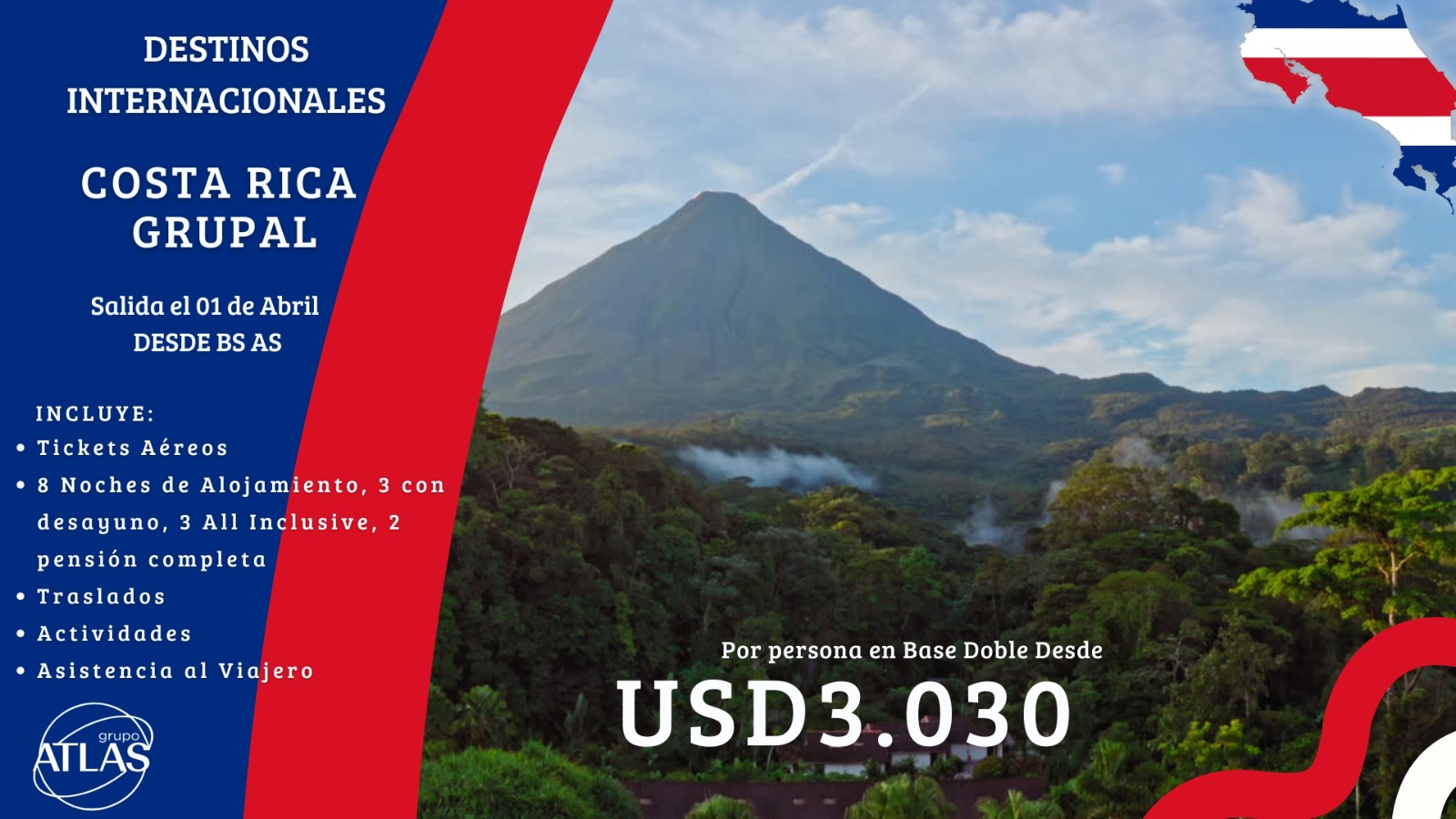 DESTINOS INTERNACIONALES: COSTA RICA